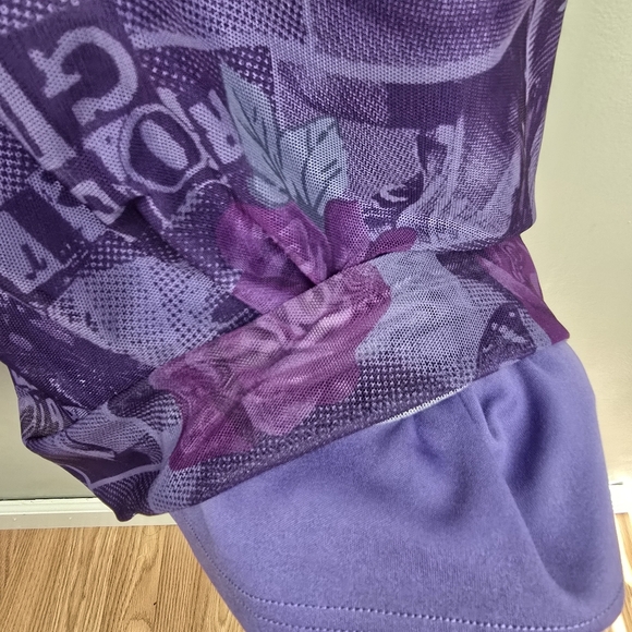 TORRID‎ Betsey Johnson Mesh Flare Pull-On Pants Purple Women Plus Size 5X - Picture 5 of 15